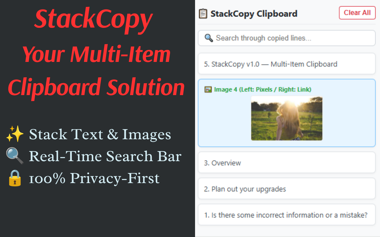 StackCopy Browser Extension